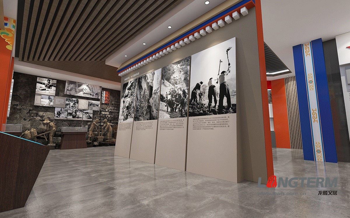 紅色德格展廳設計裝修